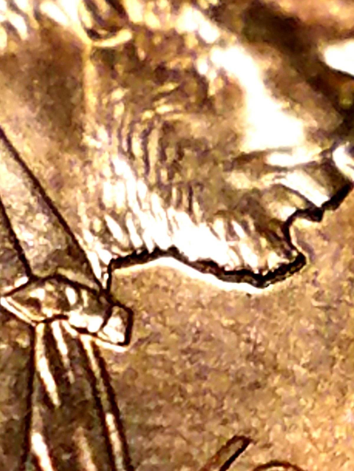 1993-P-Lincoln-Excessive-Plating-Build-Up-At-Chin-And-Neck-On-Obverse?